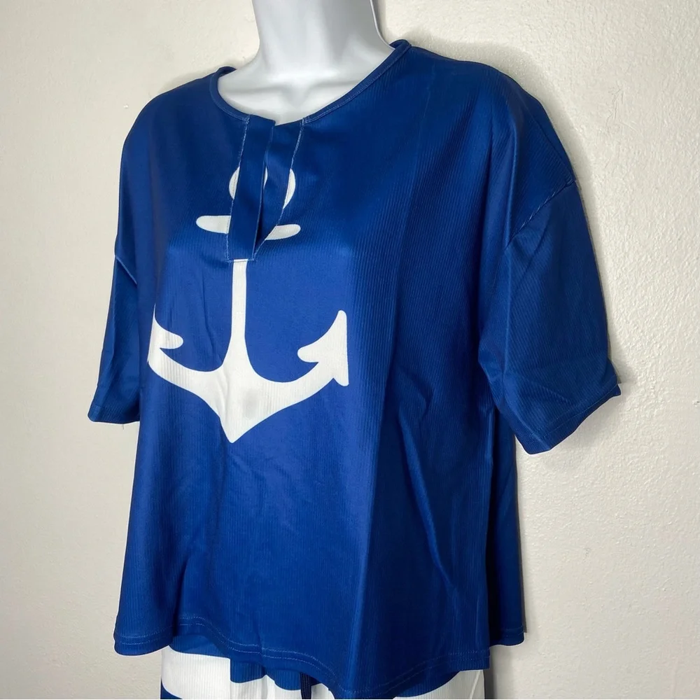 Nautical Anchor Shorts Set NWT